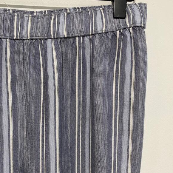Hollister Blue Chambray Striped Tapered Pants Size Small - Picture 2 of 6